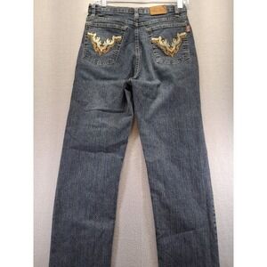 Vianey Lady Arsacima Women Jeans Straight Cut Mid Rise Size 11